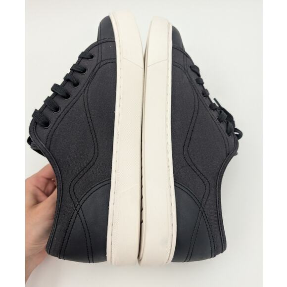 Abound Neely Platform Sneakers Men's Canvas Lace Up Shoes Black Size US11M EU44 - Picture 8 of 13
